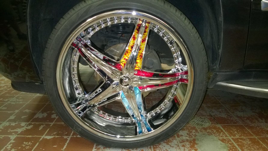 Image for 09 Caddilac Escalade 24 Diablo RefX custom